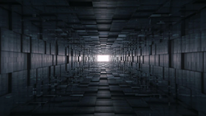 digital art artwork tunnel abstract Abstract photography 2k