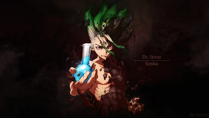 Dr Stone Senkuu Ishigami anime boys men flask 2k