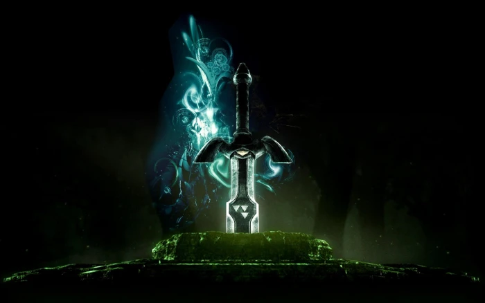 Excalibur sword video games The Legend of Zelda fantasy art 2k