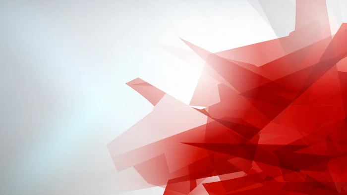 abstract low poly digital art red white 2k