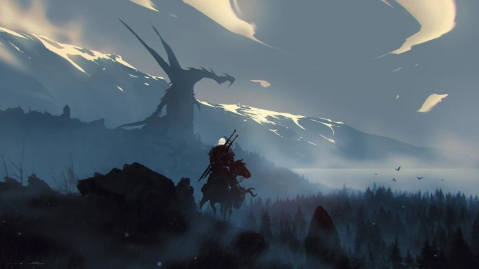 fantasy Art The Witcher 3 Wild Hunt warrior 2k