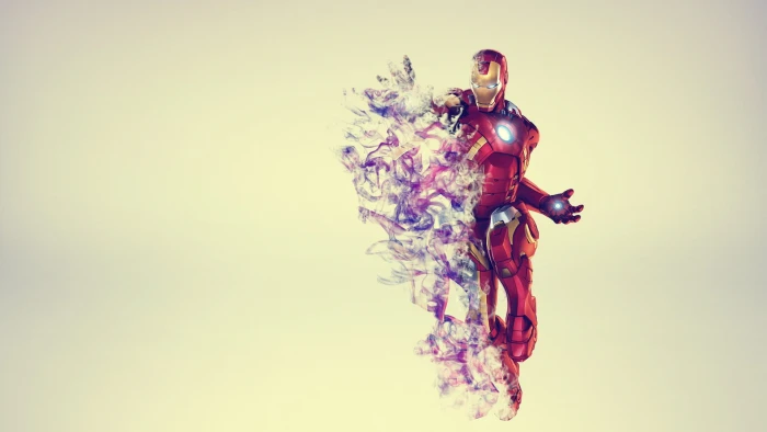 Iron Man painting simple background The Avengers 2k