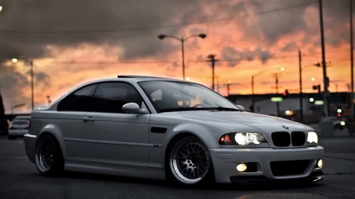 gray BMW coupe lowrider car motor vehicle 2k