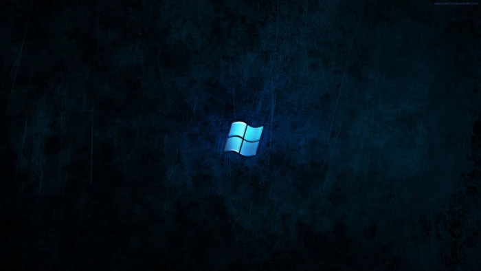 Microsoft Windows logo 7 dark blue 10 digital art 2k