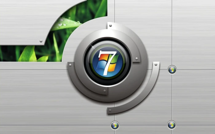 Microsoft Windows 7 logo nature form circle ball aiming 2k