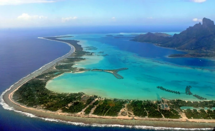 nature landscape aerial view island tropical beach sea