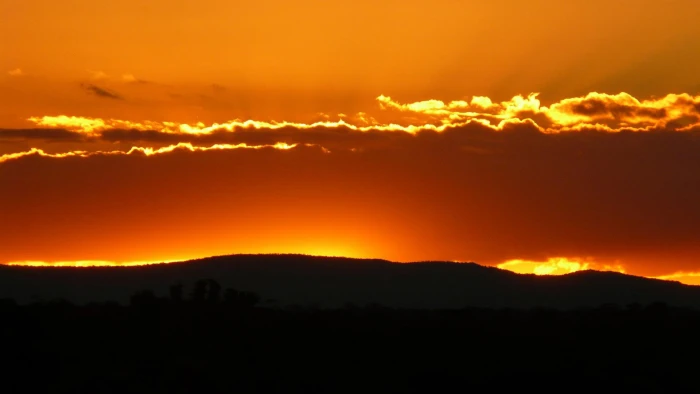 nature sun sunset star sunrise celestial body sky silhouette 2k