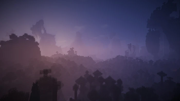 tree silhouette graphic wallpaper video games Minecraft architecture 2k 4k