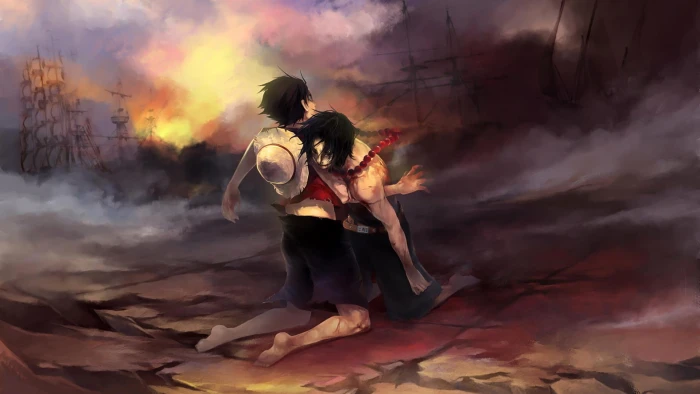 one piece monkey d luffy portgas ace death brothers 2k