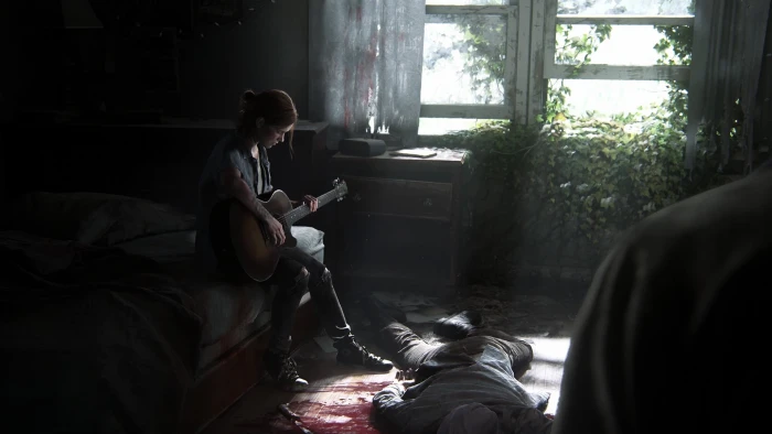 woman playing guitar wallpaper The Last of Us Part 2 2k