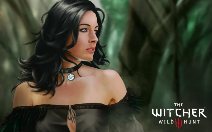 Yennefer of Vengerberg video game characters artwork long hair 2k