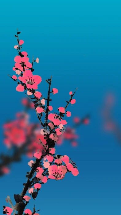 phone nature flowers