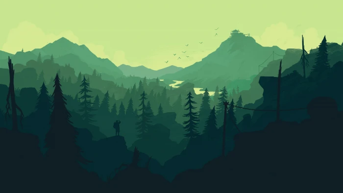 shade of green landscape wallpaper forest Firewatch nature 56 2k