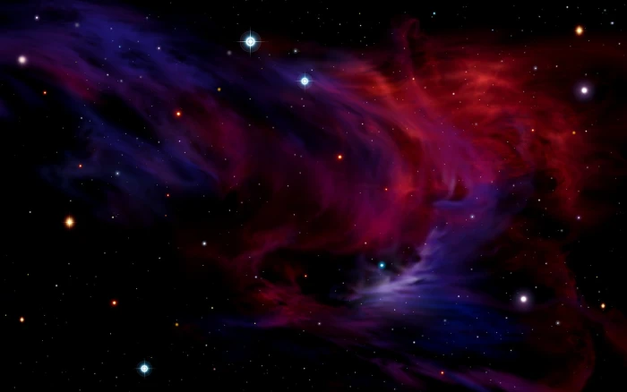 Space Universe Planets Dark Colorful Stars Abstract 2k