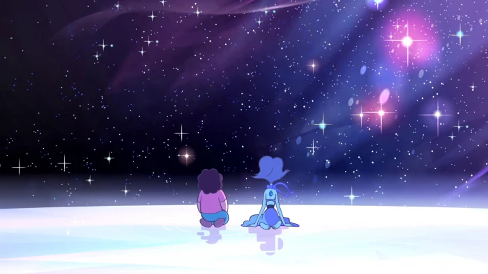 Steven Universe cartoon cold temperature snow winter night 2k