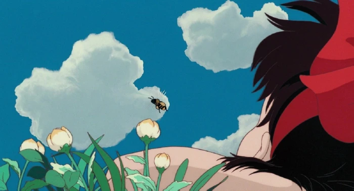 Studio Ghibli anime sky cloud nature plant flower