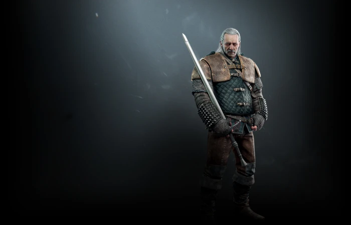 The Witcher character wallpaper armor Sword Wild Hunt 2k