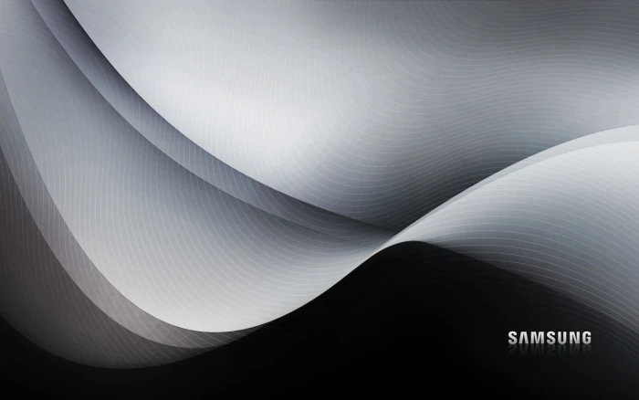white and black Samsung digital wallpaper Line Laptop Abstraction 2k