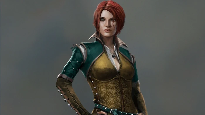 women's brown hair illustration Triss Merigold CD Projekt RED 2k