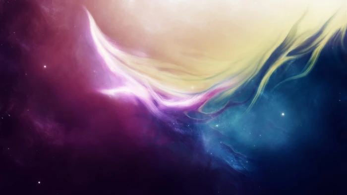yellow pink and blue digital wallpaper colorful abstract 2k