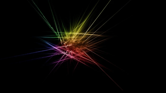 yellow red and green digital wallpaper abstract dark simple background 2k
