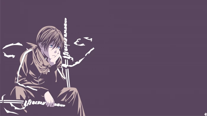 anime character holding sword Noragami Yato boys 2k 4k