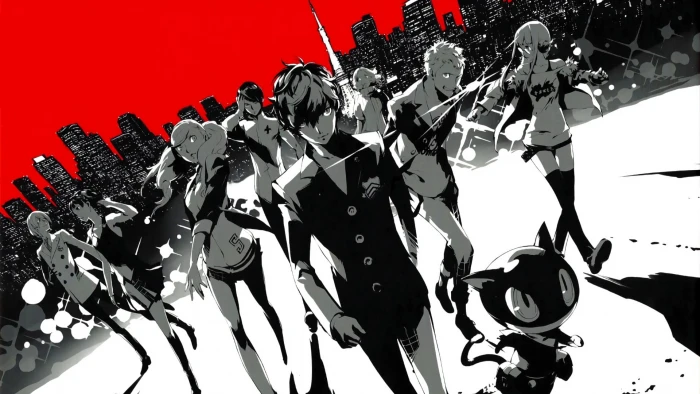anime characters digital wallpaper Phantom Thieves Persona series 2k
