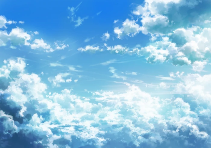 anime landscape beyond the clouds sky cloud beauty in nature 2k