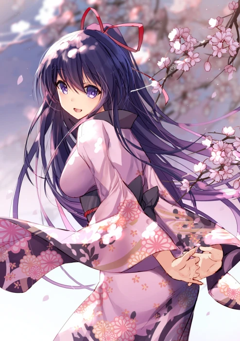 anime girls Date A Live Yatogami Tohka kimono