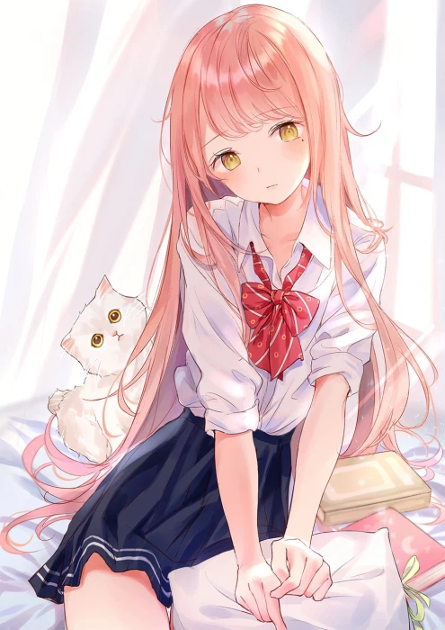 anime girls digital art artwork portrait display