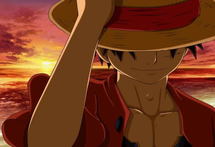 Anime One Piece Monkey D Luffy sky sunset mode of transportation 2k