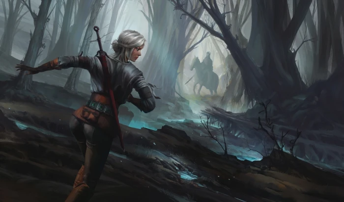 artwork Ciri Concept Art sword The Witcher 3 Wild Hunt 2k