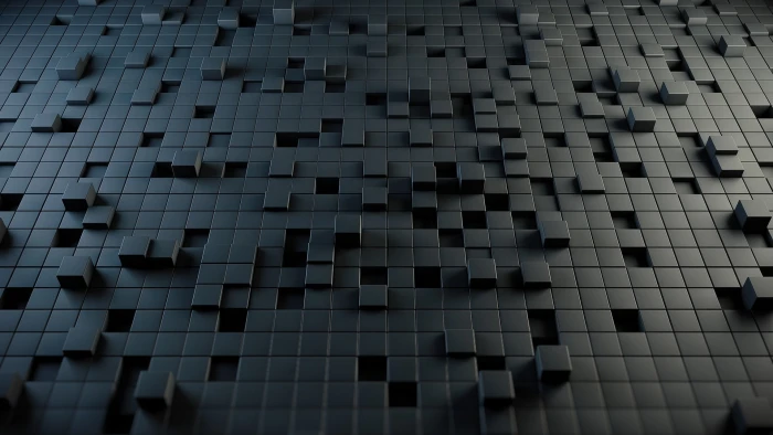black cube digital wallpaper abstract pattern full frame 2k