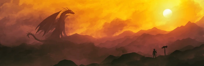 brown and black abstract painting fantasy art artwork dragon 2k 4k