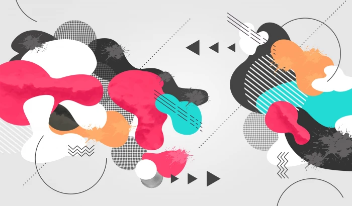 Abstract Colorful Pattern Background Organic and Inorganic Forms 2k