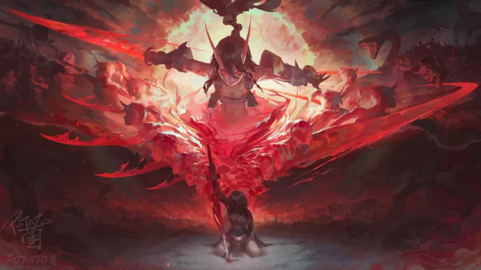 comic art animation Onmyoji anime 2k