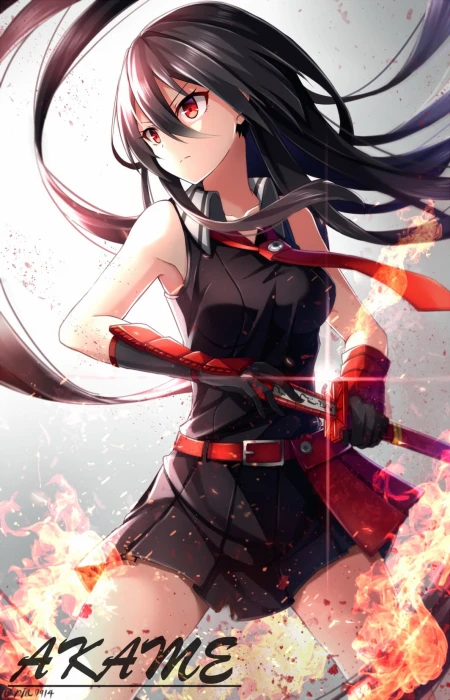 Akame wallpaper ga Kill anime girls sword weapon