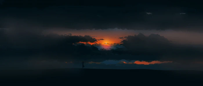 digital illustration landscape artwork sunset minimalism 59 2k 4k 5k