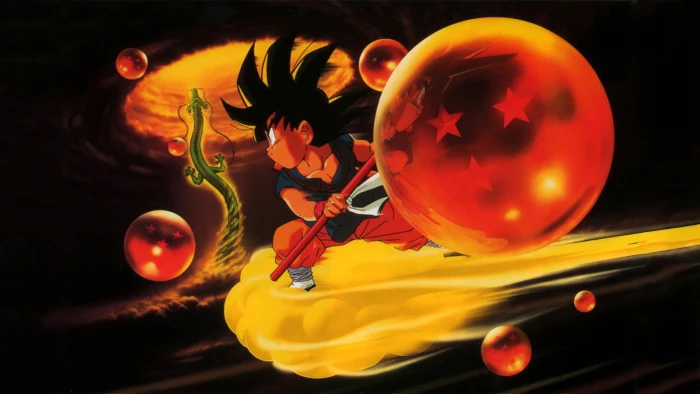 Dragon Ball GT digital wallpaper Son Goku nature sky night 2k