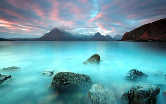 Evening Beach Nature HDR Photo HD Wallpaper scenics nature 2k