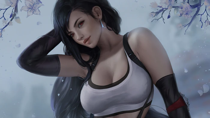 fantasy girl Tifa Lockhart Final Fantasy VII video game characters 2k