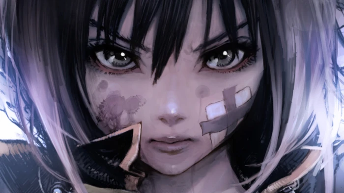 female anime character illustration girls artwork portrait 2k