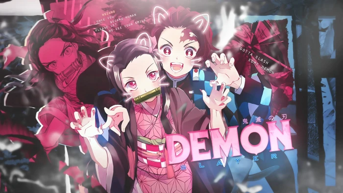 Anime Demon Slayer Kimetsu no Yaiba Nezuko Kamado Tanjirou 2k