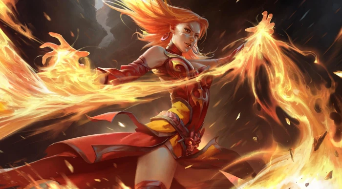 DOTA 2 Lina wallpaper Inverse Valve Corporation video games 2k