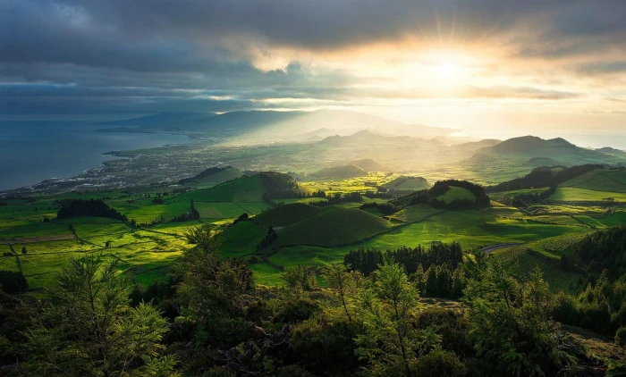 photo of sunset during cloudy day nature photography landscape