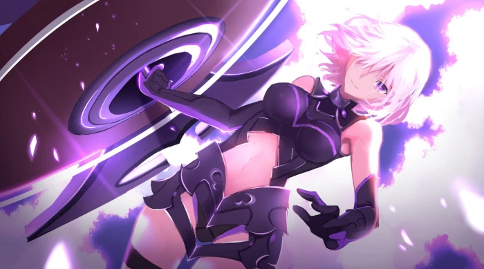 pink haired female anime character Fate Grand Order Shielder 2k