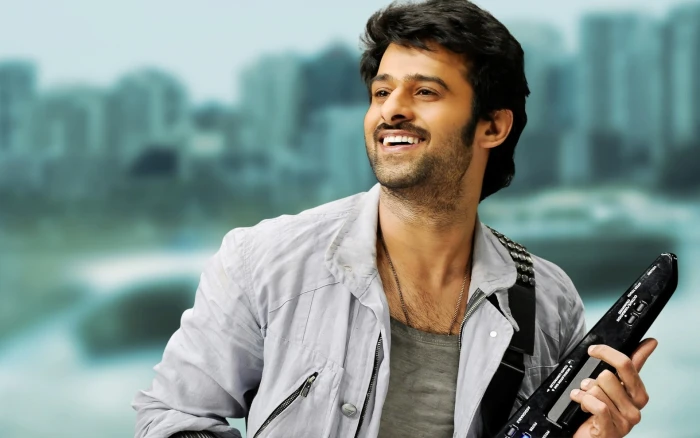 Prabhas In Mirchi Movie men's gray button up collared shirt 2k