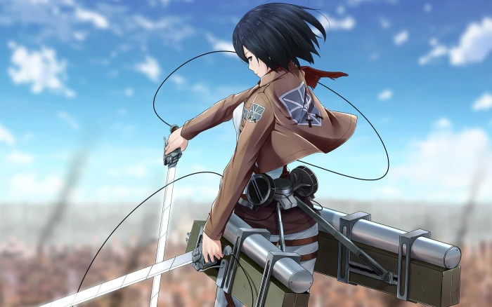 Attack on Titans character digital wallpaper anime Shingeki no Kyojin 2k