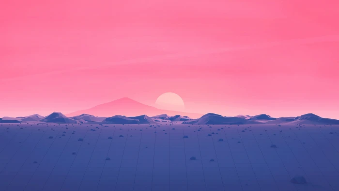 Sunset The sun Music Star Style Background Landscape 2k 4k