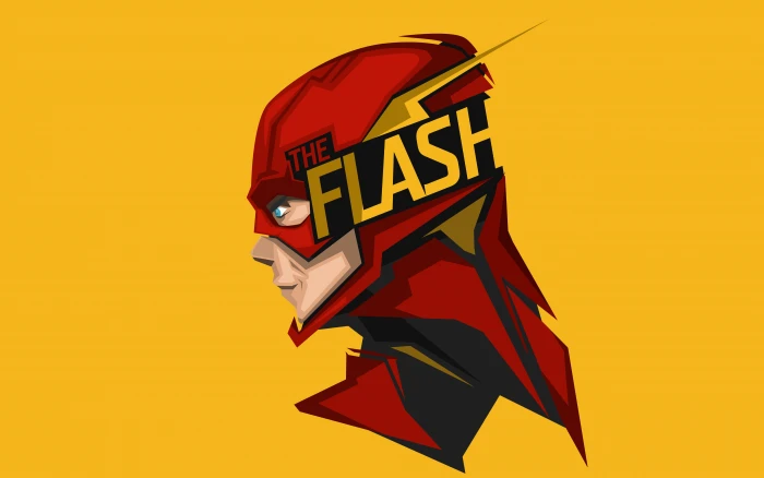 The Flash Minimal Artwork 2k 4k